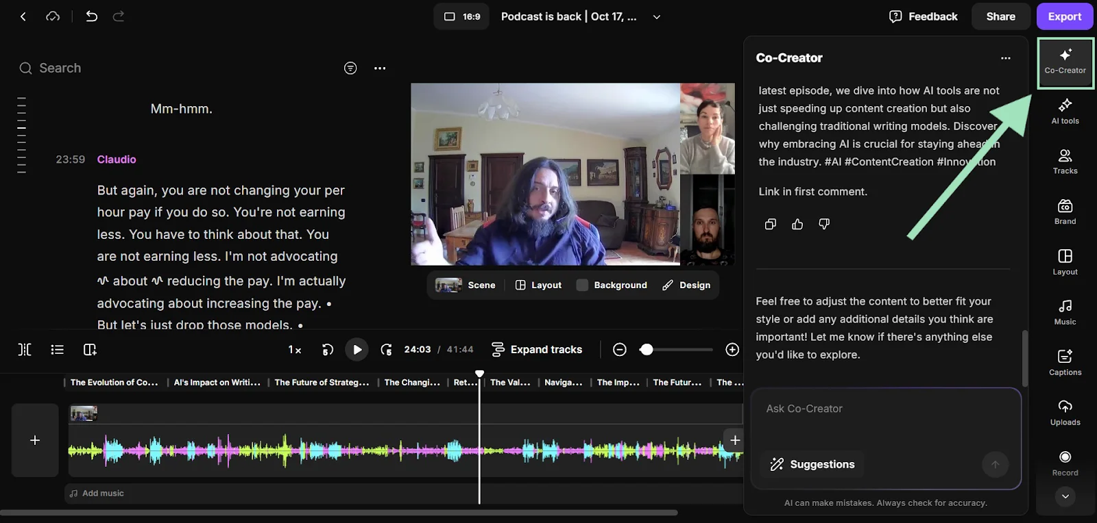 Accessing Co-Creator